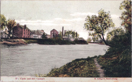 Clyde and Mill Carmyle - Circa 1900 - Card Dated 1907 -  Published by H.Lithgow, Cambuslang